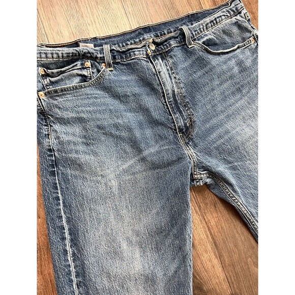 Levi's 505 Regular Fit 40x32 Blue Jeans Stretch Denim Modern Casual Work - Picture 2 of 5